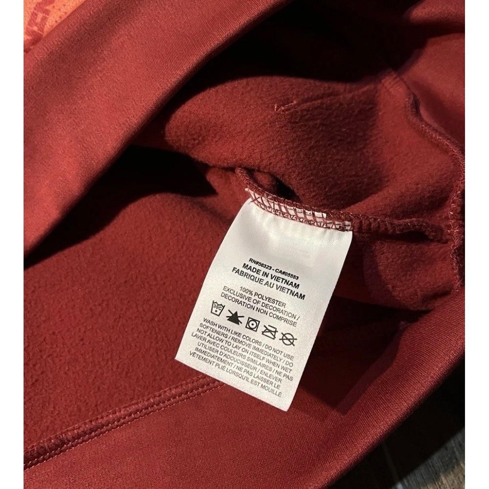 Nike Hoodie Mens Medium Red Orange Therma-FIT Graphic Pullover - Picture 6 of 8